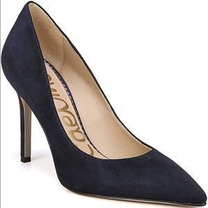 SAM EDELMAN SUEDE POINTED-TOE PUMPS